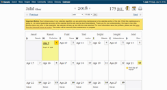 Desktop Screenshot of calendar.bahaiq.com